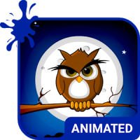 Cute Owl Animated Keyboard + Live Wallpaper