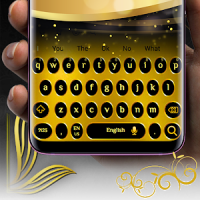 Black and gold keyboard theme