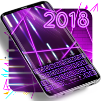 Neon Purple Keyboard