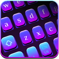 Simple Purple Light Keyboard