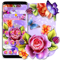 Colorful Shiny Flower Theme