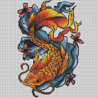 Tattoo Color By Number Draw Book Page Pixel Art