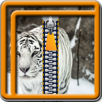 Zipper Lock Screen Tiger