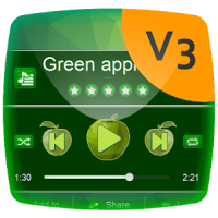 Green apple Music Player Theme