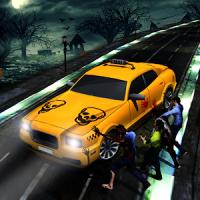 Halloween Night Taxi Driver 3D Car Driving Games