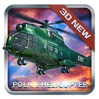 Helicóptero de policía 3D
