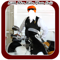 Sikh Men Bike Photo Suit