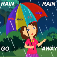 Rain Rain Go Away Kids Poem