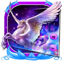 Dreamy Wing Unicorn Tema de teclado