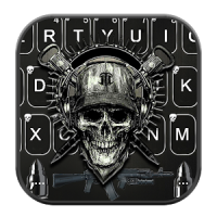 Horror Guns Skull Warrior Keyboard