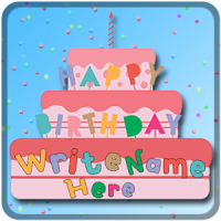 Name On Happy Birthday Cake