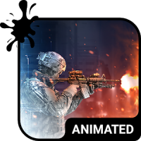 Warfare Animated Keyboard + Live Wallpaper