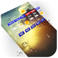 Digital clock and weather widget ⛅ .