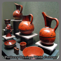 Pottery Design With Colour