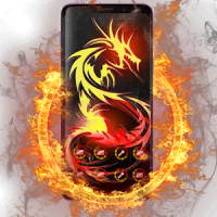 Dragon Theme Cool Fire Tattoo