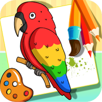 Birds Drawing and Coloring Books
