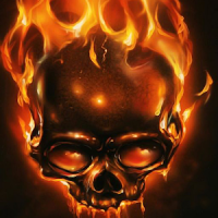 fire skulls live wallpaper