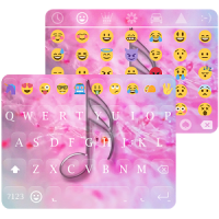 Emoji Keyboard Pink Flower