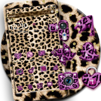 Pink Gold leopard Print Live Wallpaper