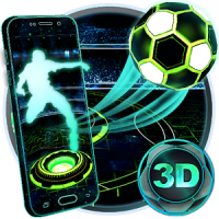 Neon Football Tech 3D Theme