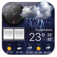Live weather and temperature app