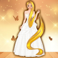 Long Golden Hair Princess Dress up game