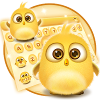 lovely yellow bird keyboard