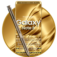 Keyboard for Galaxy Note 8 Gold