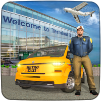 City Traffic Taxi Car Driving: Airport Taxi Games