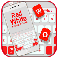 Red White Keyboard Theme