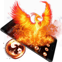Flaming Fire Phoenix Theme