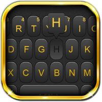 Luxury Golden Black Keyboard Theme