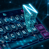 Hologram Neon Keyboard Theme