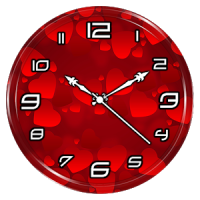 Red Clock Live Wallpaper