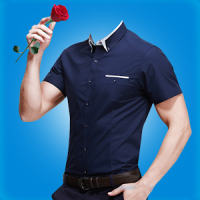 Men Short Shirt Photo Suit