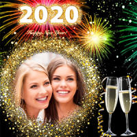 New year photo frame 2021