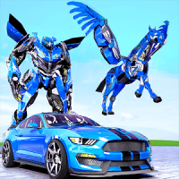 Police Horse Robot Transformation :Car Robot Games