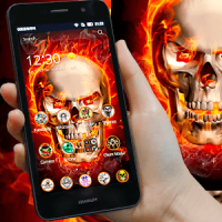 Hell fire Skull free theme