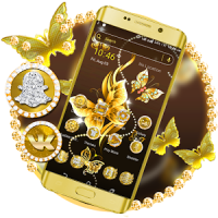 Golden ButterFly Launcher Theme