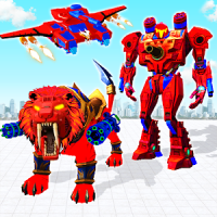 Flying Tank Transform Robot War: Lion Robot Games