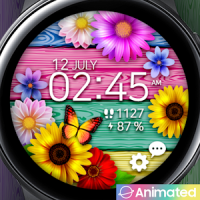 Vintage Colorful Flower_Watchface