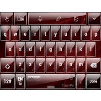 Keyboard Theme Glass Red