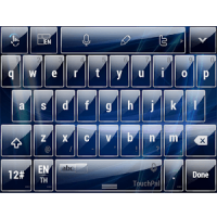 Keyboard Theme Glass Blue