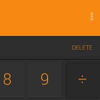 Calculator Orange Splash