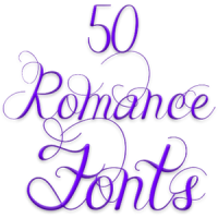 Fonts for FlipFont Romance