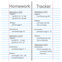 Homework Tracker