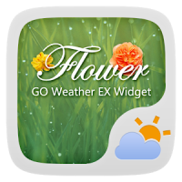 Flower GO Weather Widget Theme