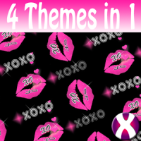 XOXO Dark Complete 4 Themes
