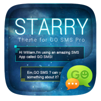 GO SMS PRO STARRY II THEME