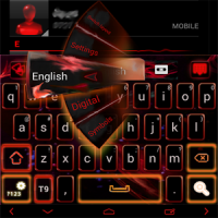 Red Flame Keyboard theme